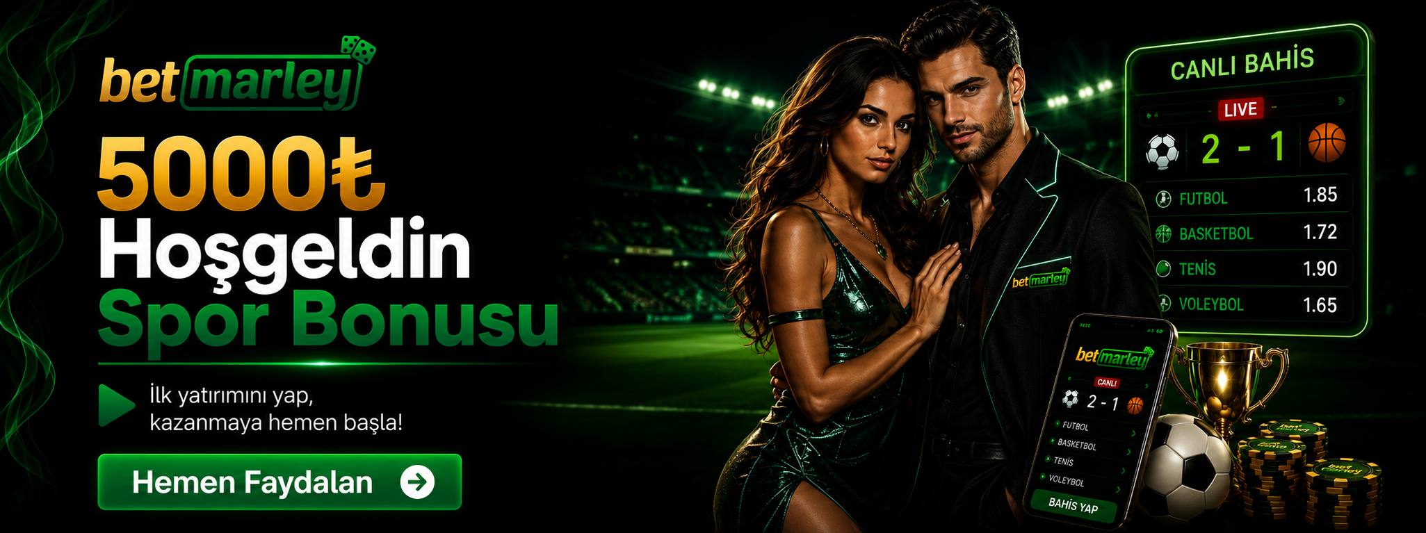 5000 TL HOŞGELDİN SPOR BONUSU